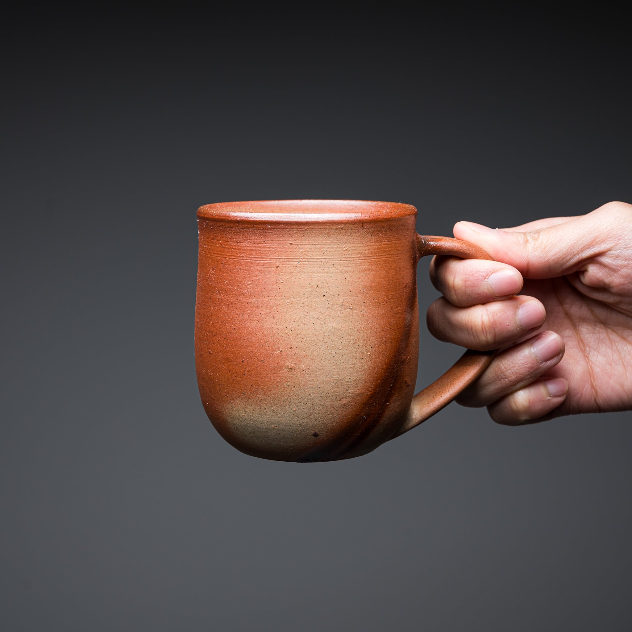 Bizen Pottery Regular Mug Cup - White Hidasuki / 備前焼 マグカップ