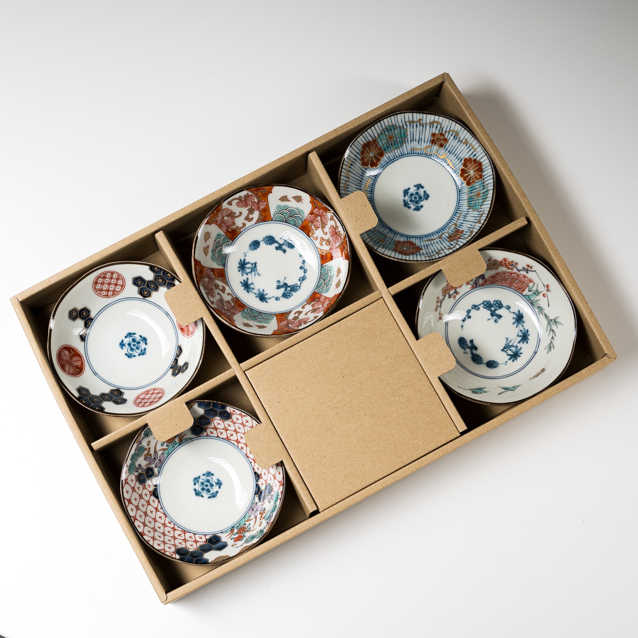 Fuka Koimari Small Serving Bowl Gift Set - Set of 5 / 古伊万里 小鉢セット
