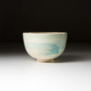 Kyo Kiyomizu Ware Handmade Matcha Bowl - Blue hakeme / 京焼・清水焼き 抹茶碗