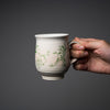 Kyo Kiyomizu Ware Hand made Mug Cup - Gohon Kozanji - Green / 京焼・清水焼き