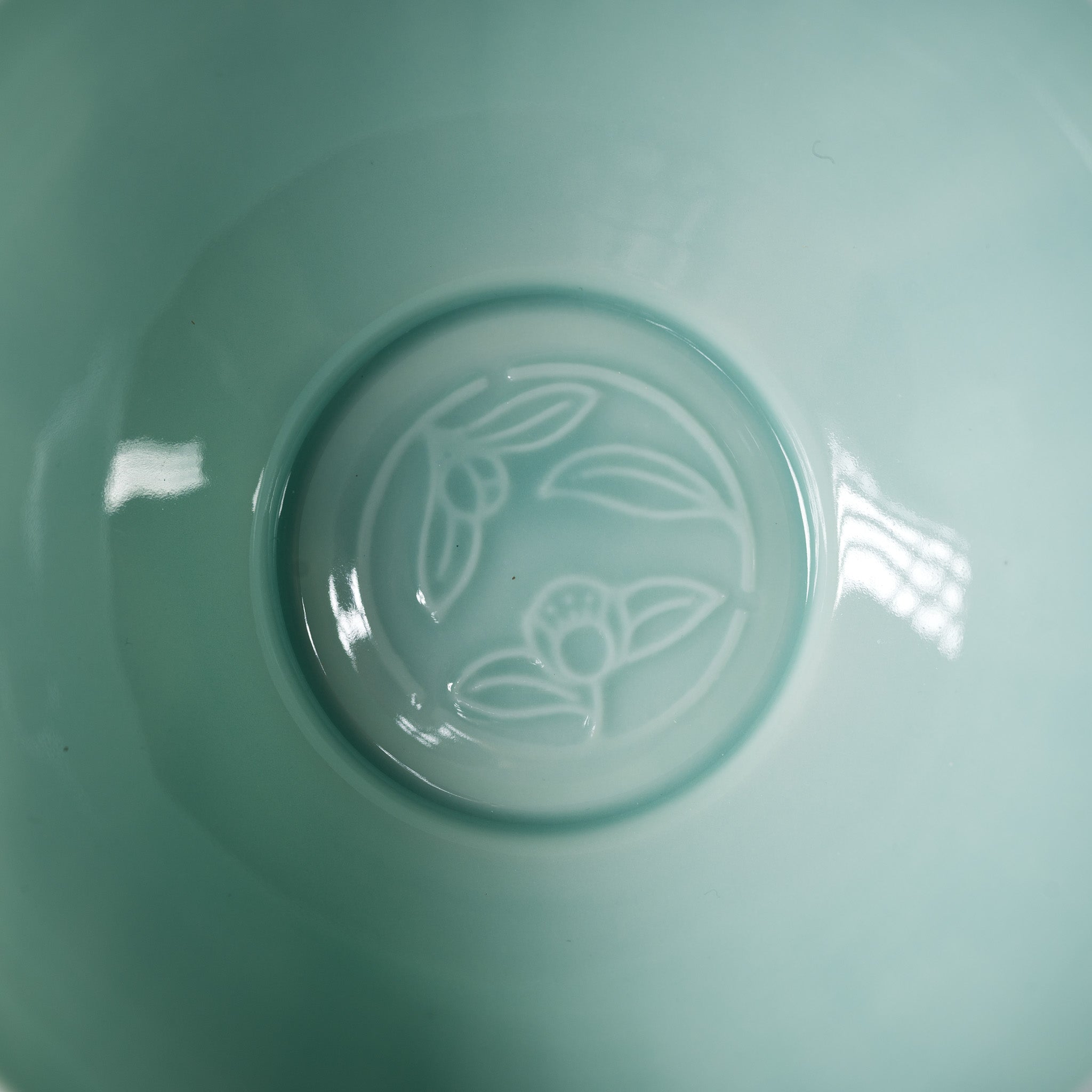 Kyo Kiyomizu Ware Hand made Cup & Saucer Set - Tiffany Blue / 京焼・清水焼き