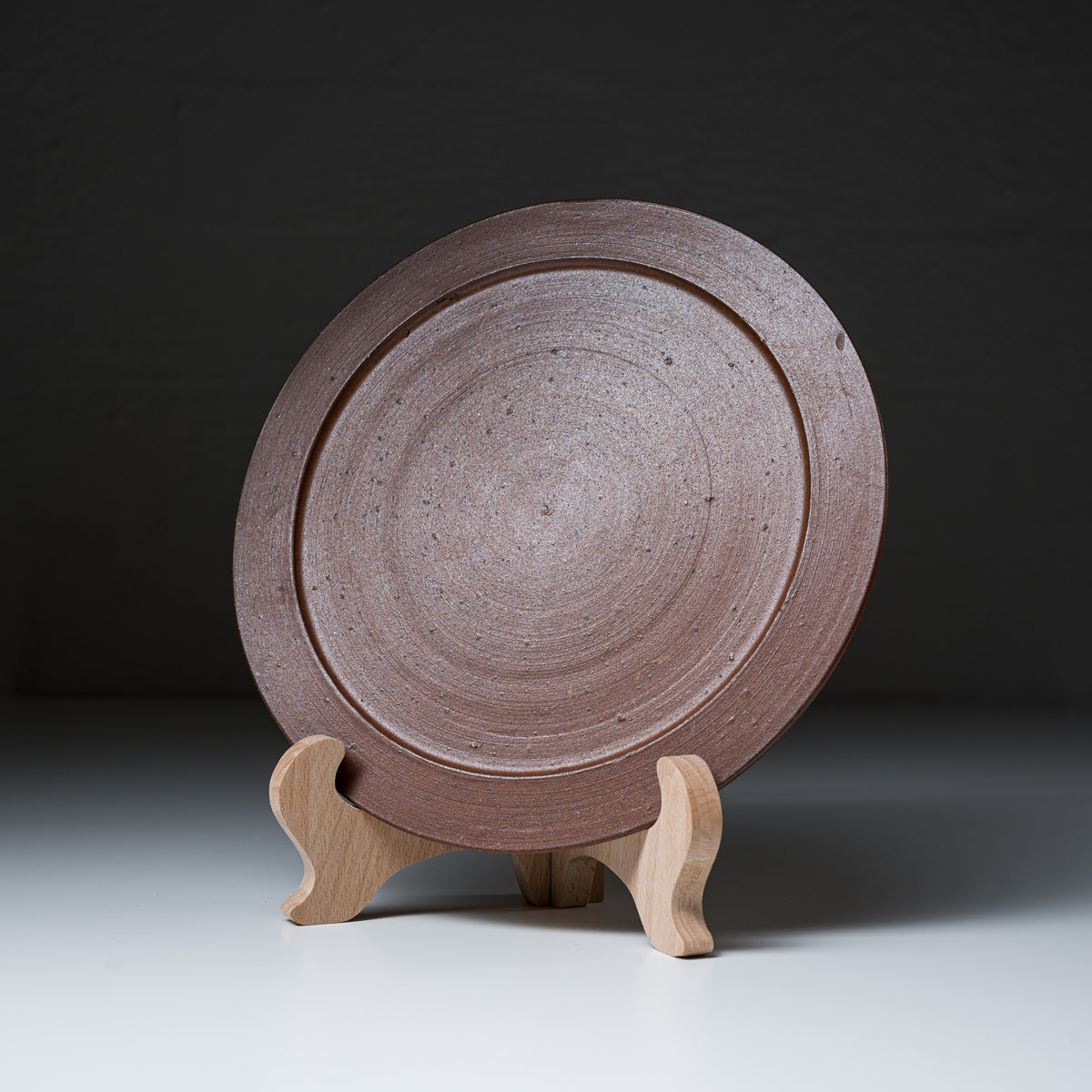 Bizen Pottery Round Plate Plane / 備前焼 丸皿 Crafted In Japan Osara