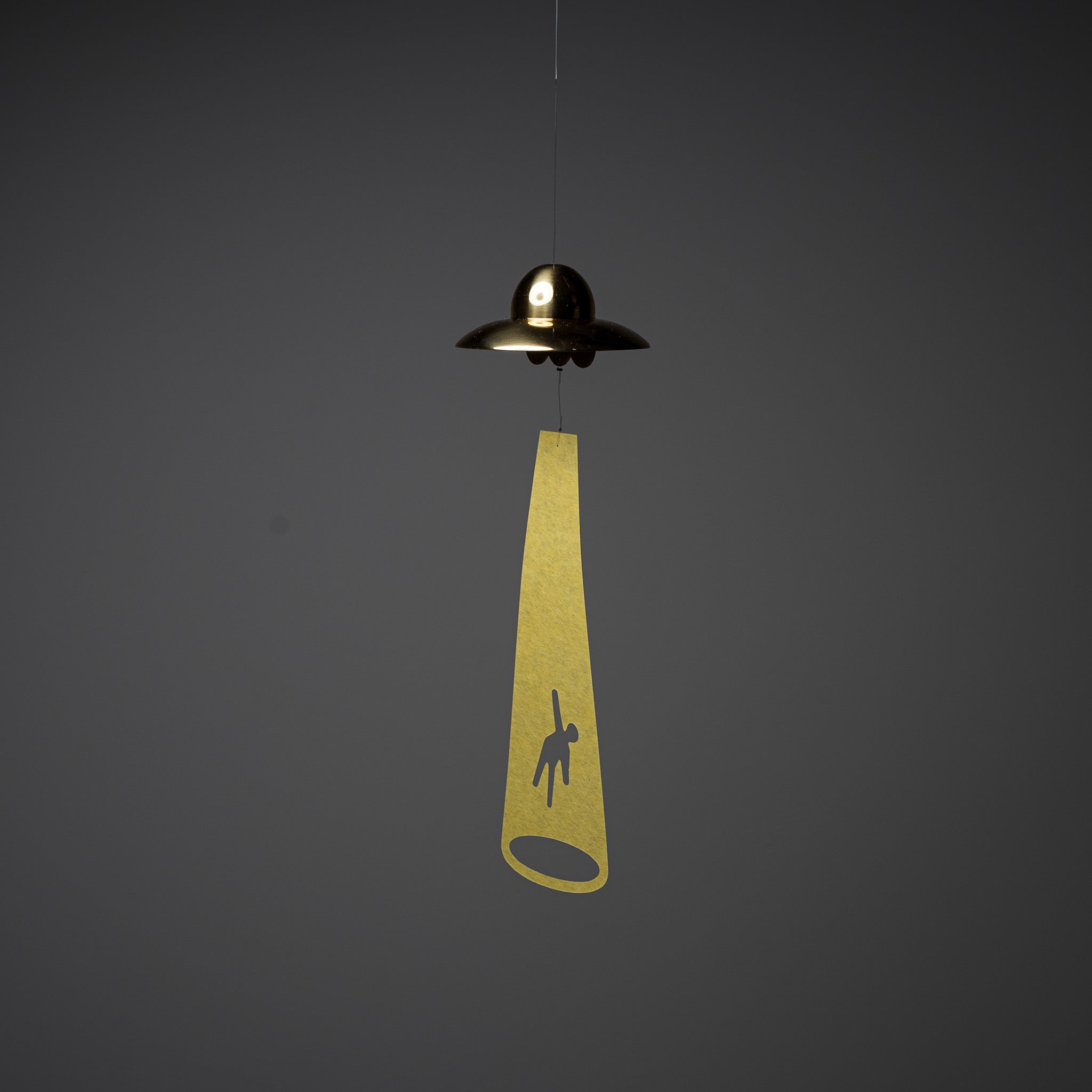 Nousaku Brass Wind Chime - UFO - Gold / 能作 真鍮の風鈴