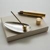 NOUSAKU Incense Holder Plate, Incense Container Gift Set - Leaf Shape / 能作 香立て