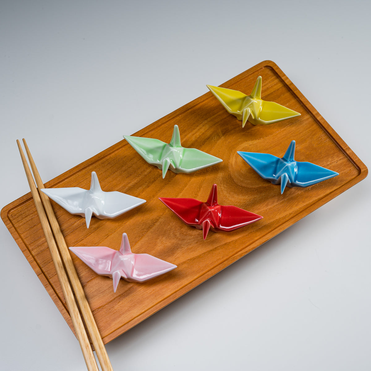 Stile giapponese 5 pezzi Origami Crane Bacchette Stand Rest Rack Tavolo da  pranzo Starter Kit : : Casa e cucina