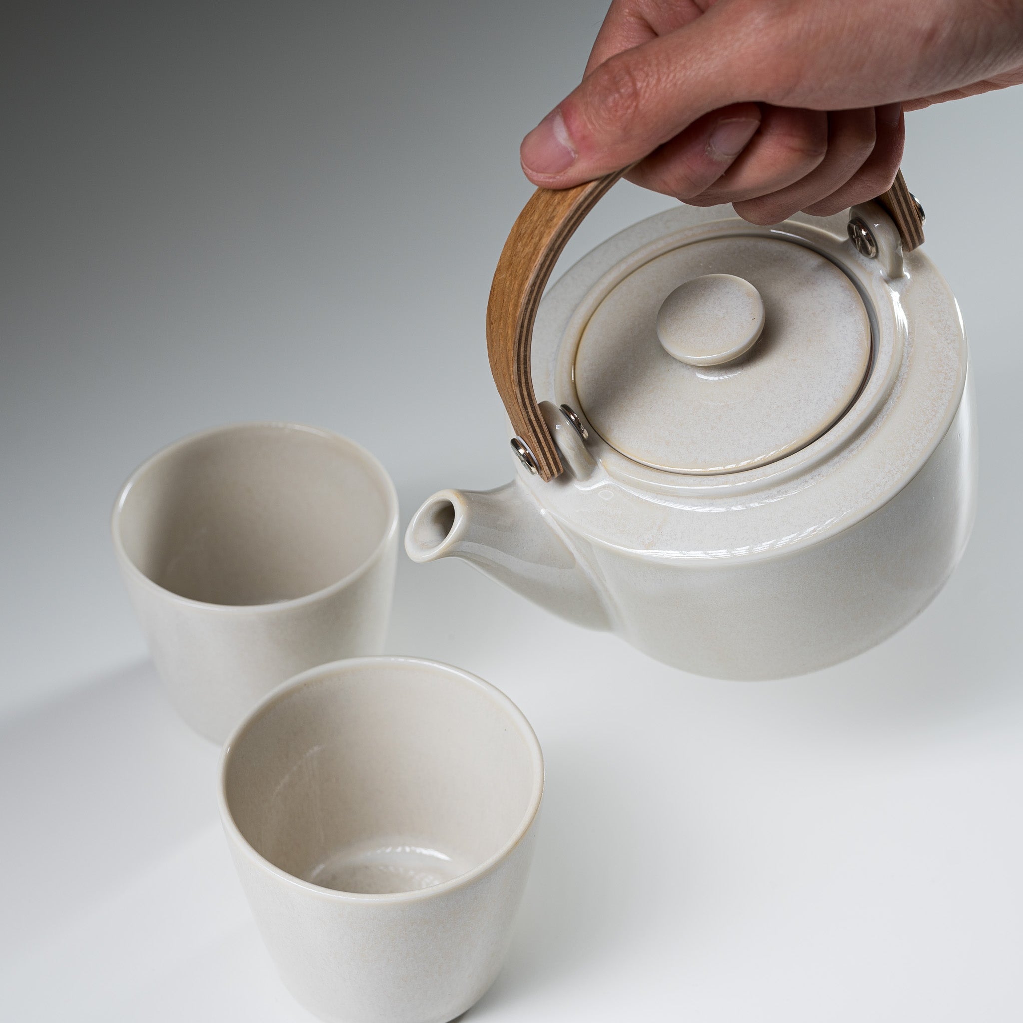 Wooden Handle Teapot 420ml Gift Set - SYO / ティーセット