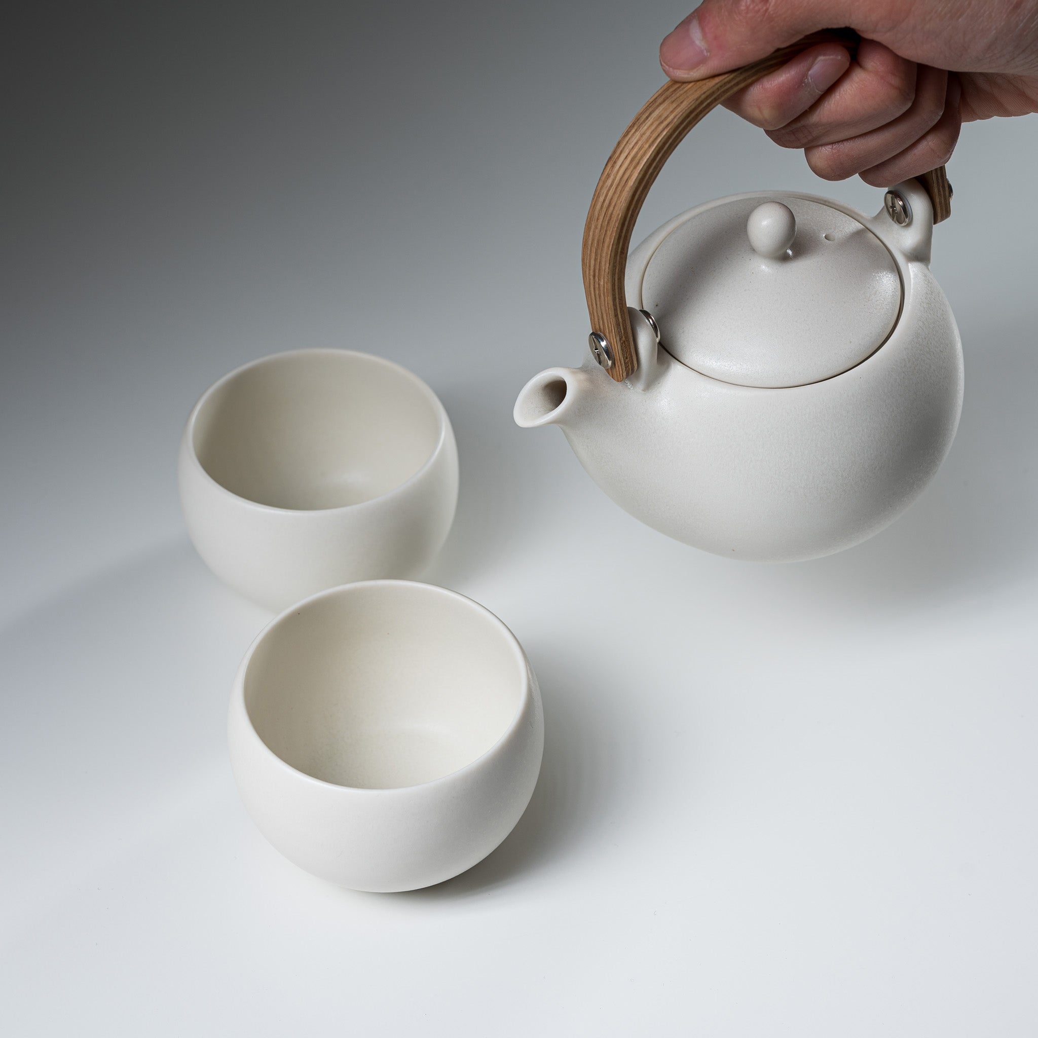 Wooden Handle Teapot 330ml Gift Set - YUI / 結 ティーセット