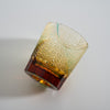 Yamada Glass - Crystal Glass Rock Glass - Wave - Amber Green