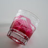 Yamada Glass - Crystal Glass Rock Glass - Mt Fuji - Red