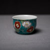 Kutani ware Single Sake Cup - Camellia / 九谷焼 盃 椿