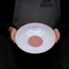Tenryu Kiln Hagi Ware - Large Shallow Bowl - 20 cm - Milky Pink / 天龍窯 モモイロ