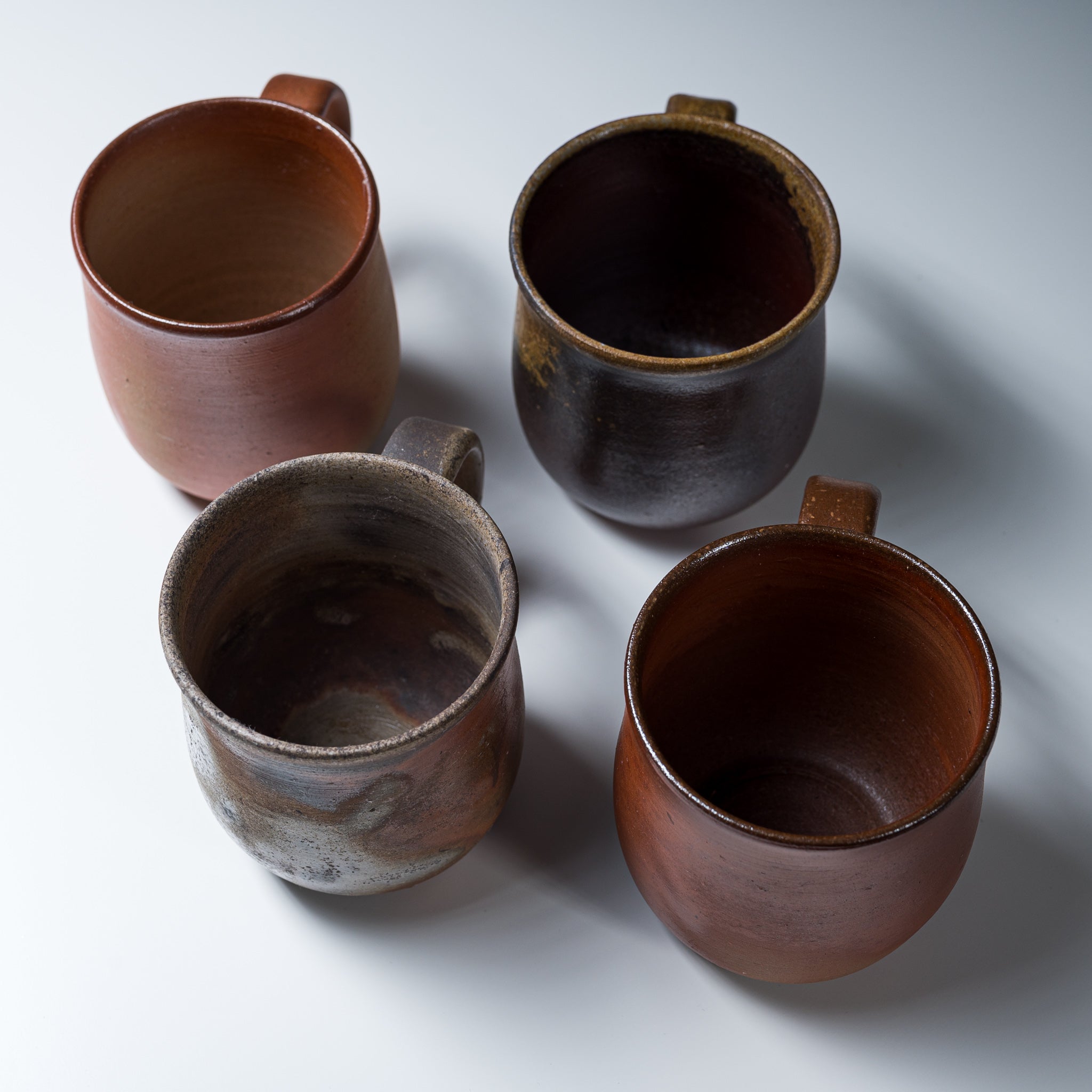 Bizen Pottery Regular Mug Cup - White Hidasuki / 備前焼 マグカップ