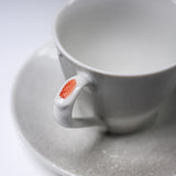 NAKAMURA TOSHITO Kutani Ware Cup and Saucer Set - Friendly Sparrows in the Snow / 九谷焼 カップソーサー
