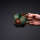 BIZAN Kiln Kutani Ware Mug Cup - Camellia / 九谷焼 美山窯 マグカップ