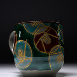 BIZAN Kiln Kutani Ware Mug Cup - Camellia / 九谷焼 美山窯 マグカップ