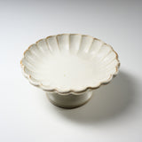 Wakasama Kiln Kinari Pedestal Dish - 16.5 cm / わかさま陶芸