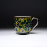 Kutani ware Mug Cup - Yoshidaya Peony / 九谷焼 湯呑み