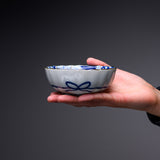 Mino ware Sometsuke Bowl - 10.5cm / 藍友禅 菊形小鉢