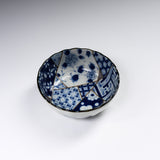 Mino ware Sometsuke Bowl - 10.5cm / 藍友禅 菊形小鉢