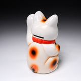 Tokoname Ware Lucky Cat Ornament - Left Hand - 16 cm / 常滑焼 招き猫