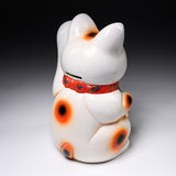 Tokoname Ware Lucky Cat Ornament - Left Hand - 22.5 cm / 常滑焼 招き猫