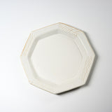 Wakasama Kiln Kinari Octagon Plate - 23 cm / わかさま陶芸