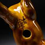 Kutani Ware Animal Ornament - Golden Horse / 九谷焼