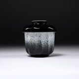 Mino ware Chawanmushi Bowl With Lid - Black Gradient / 茶碗蒸し碗