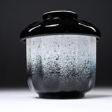 Mino ware Chawanmushi Bowl With Lid - Black Gradient / 茶碗蒸し碗