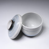 Mino ware Chawanmushi Bowl With Lid - Winter Morning / 茶碗蒸し碗