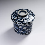 Mino ware Chawanmushi Bowl With Lid - Blue Ink / 茶碗蒸し碗