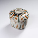 Mino ware Chawanmushi Bowl With Lid - Warm Tokusa / 茶碗蒸し碗