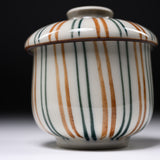 Mino ware Chawanmushi Bowl With Lid - Warm Tokusa / 茶碗蒸し碗