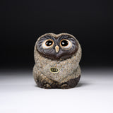 Shigaraki Ware Lucky Owl Ornament "Milo" - 10.5 cm / 信楽焼 フクロウ