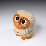 Shigaraki Ware Lucky Owl Ornament "Chai" - 10.5 cm / 信楽焼 フクロウ