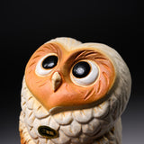 Shigaraki Ware Lucky Owl Ornament "Chai" - 10.5 cm / 信楽焼 フクロウ