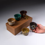 Seto were MARUKO Small Tea / Sake Cup Gift Set - Set of 5 / 灶師ギフトセット