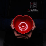 INOME Heart Handmade Matcha Bowl - The First Red : 創世の赤 / 小野 穣 猪目茶碗