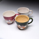MARUKO Seto Ware Flower Mug Cup - 3 Options / 瀬戸焼 マグカップ