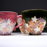 MARUKO Seto Ware Flower Mug Cup - 3 Options / 瀬戸焼 マグカップ