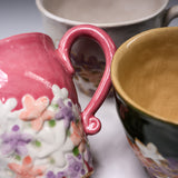MARUKO Seto Ware Flower Mug Cup - 3 Options / 瀬戸焼 マグカップ