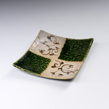 MARUKO Seto Ware Plate 17.5 cm - Shino Oribe / 瀬戸焼 取皿