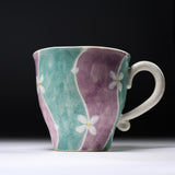 MARUKO Seto Ware Mug Cup - Shimmering Flower / 瀬戸焼 マグカップ