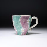 MARUKO Seto Ware Mug Cup - Shimmering Flower / 瀬戸焼 マグカップ