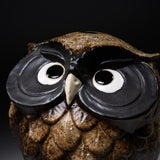 Shigaraki Ware Lucky Owl Ornament  "Dodo" - 16.5 cm / 信楽焼 フクロウ
