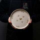 MARUKO Seto Ware Rim Plate 21.5 cm - 2 Options / 瀬戸焼 浅皿