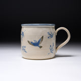 MARUKO Seto Ware Mug Cup - Forest Blue Bird / 瀬戸焼 マグカップ