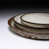 MARUKO Seto Ware Rim Plate - Kohiki Ivory - 3 Options / 瀬戸焼 浅皿