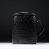 MARUKO Seto Ware Large Mug Cup - Charcoal Black / 瀬戸焼 マグカップ