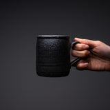 MARUKO Seto Ware Large Mug Cup - Charcoal Black / 瀬戸焼 マグカップ